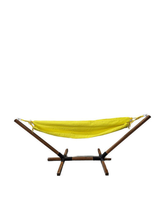 SteweHome Double Fabric Yellow Hammock 120x180cm