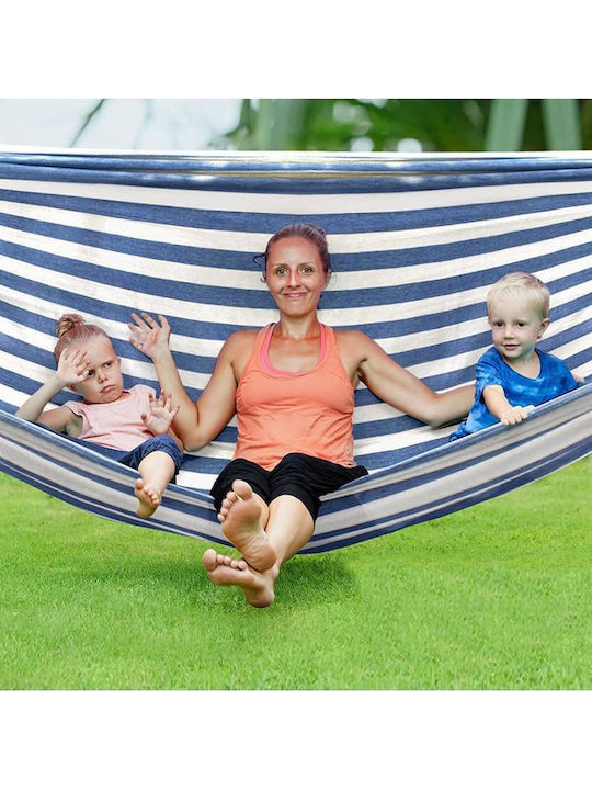 SteweHome Double Fabric Blue Hammock 260x150cm