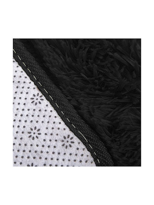 Χαλί Ορθογώνιο Shaggy Black 200x300cm