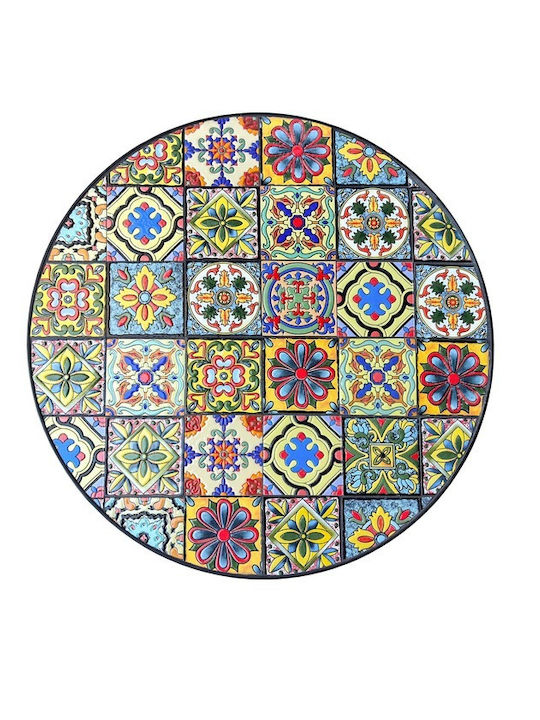 Garten- und Terrassentisch für Kleinen Raum mit Metallrahmen 60x60x75cm