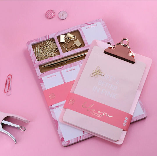 Wöchentlich Planer Block Biro Time Bloom Büroaccessoire Rosa