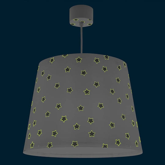 Ango Single-Light Kids Ceiling Light Hanging Made of Plastic 15W with E27 Base White 33x25cm