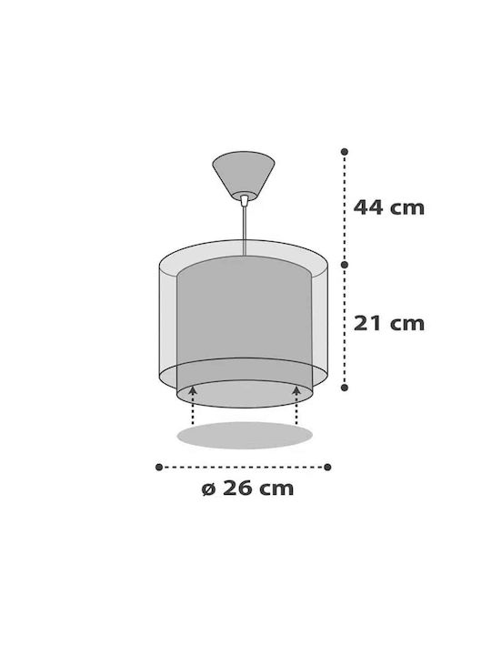 Ango Police Single-Light Kids Ceiling Pendant Light Plastic 15W E27 Light Blue