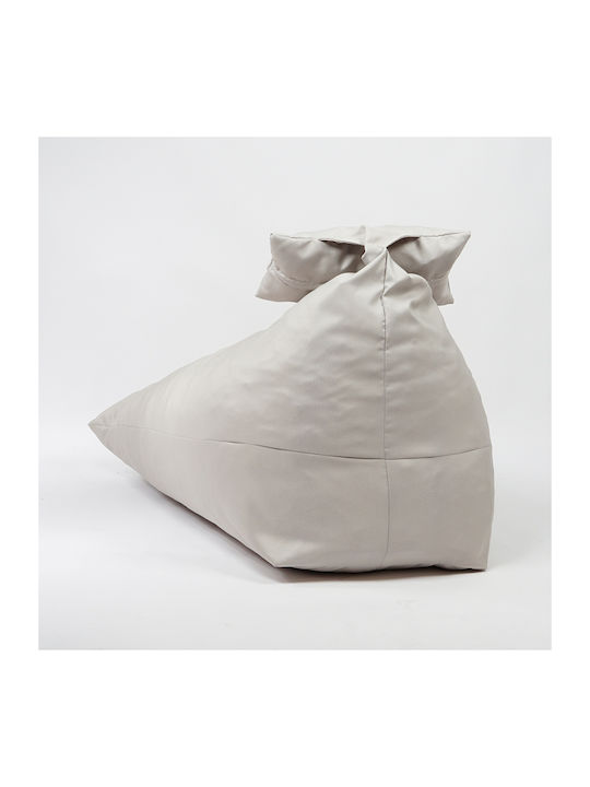 Πουφ Μαξιλάρα Αδιάβροχη Light Gray 130x100x80cm