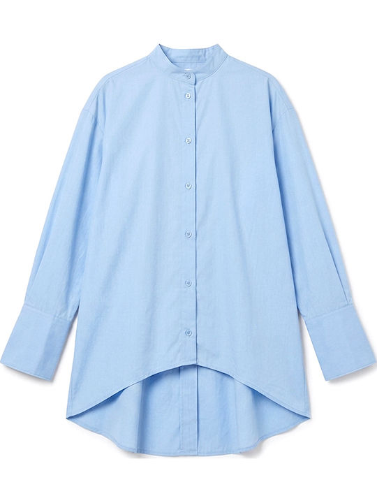 Long Sleeve Women's Light Blue Shirt