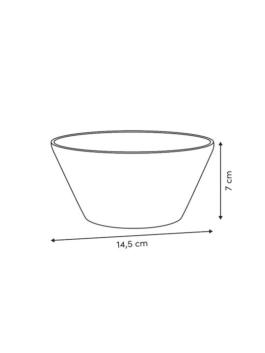 5Five Boluri De Servire Rotund Din Plastic Portocaliu Cu Diametrul 14.5 Cm