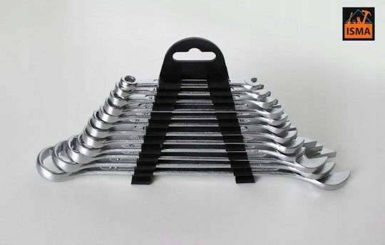 Isma Open-End Wrenches 12 Pieces 6 7 8 9 10 11 12 13 14 17 19 22mm