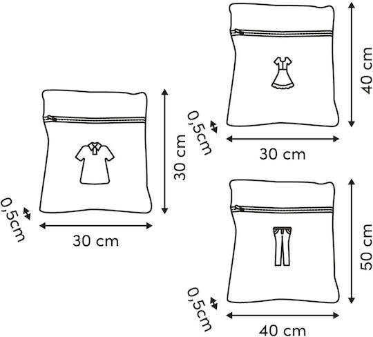 Dichțuri Pentru Mașina de Spălat Set 3 Bucăți F-v Laundry Bags 214575