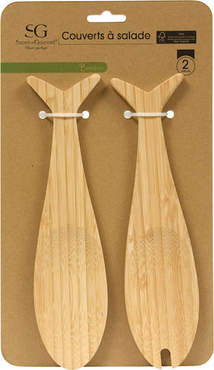Set Bamboo Ustensile de Servire 2 Bucăți