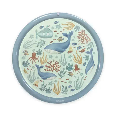 Little Dutch Inflatable Play Mat Sprinkler Ocean World Blue 150 Cm
