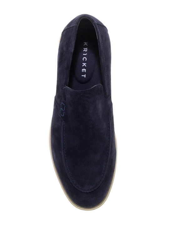 Δερμάτινα Ανδρικά Loafers σε Μπλε Χρώμα