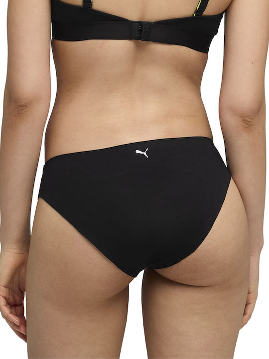 Βαμβακερά Γυναικεία Slip 2Pack χωρίς Ραφές Μαύρα