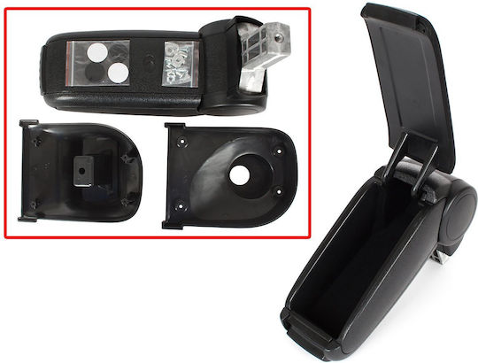 Renault Clio IV 2012 Auto-Armlehnenkonsole Schwarz Stoff + Montageset