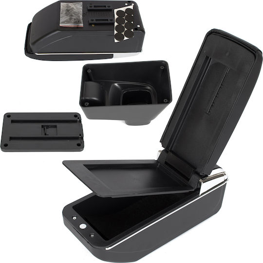 Suzuki Sx4 2006 Armrest Storage Black Eco-leather + Installation Kit