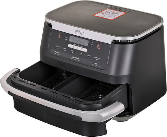 Ninja Air Fryer с Двойна Подвижна Кошница 6.6л Черен AF550EU