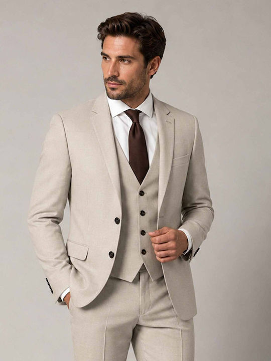 Men's Groom's Suit with Slim Fit Bez