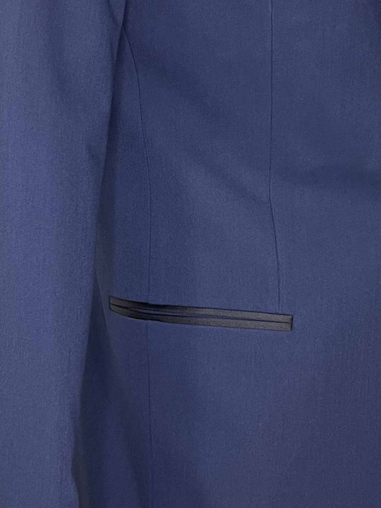 Men's Groom's Suit with Vest with Slim Fit Navy