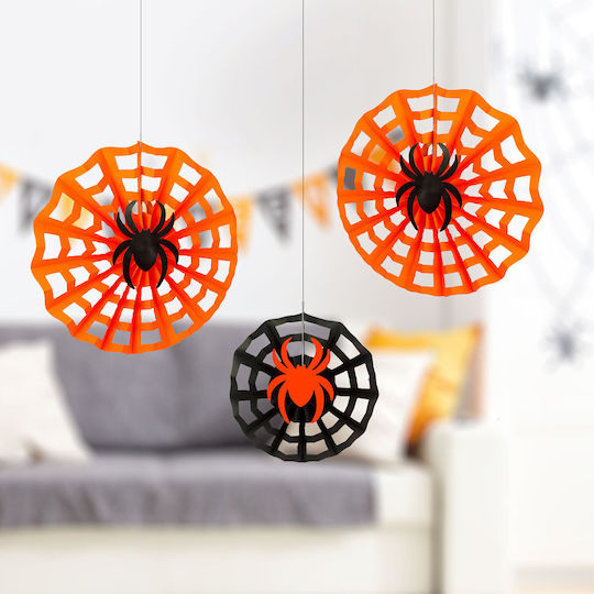 Halloween Decoration Spider Web Set Paper 30/40 Cm