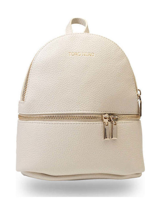 Leder Damen Handtaschen und Damentaschen Rucksack Beigen