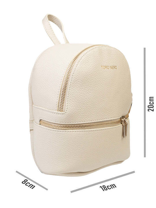 Leder Damen Handtaschen und Damentaschen Rucksack Beigen