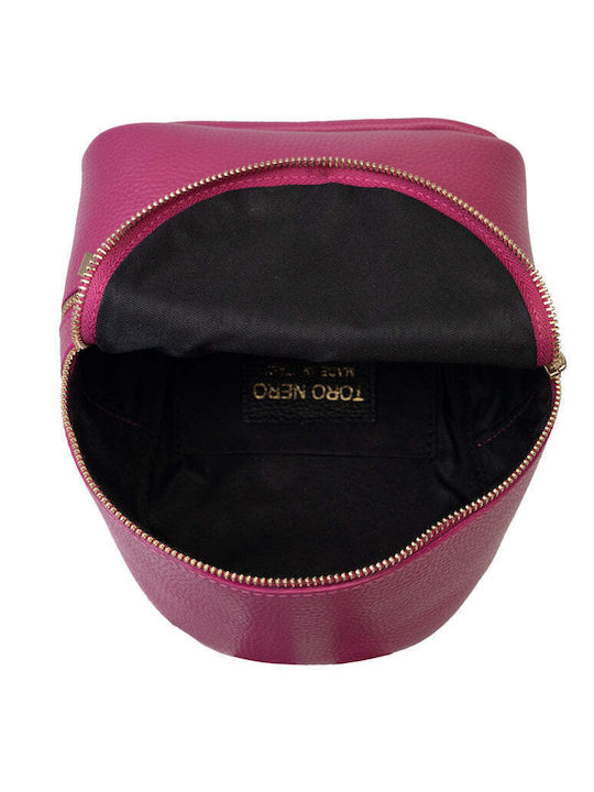 Rucsac De Damă Din Piele Fucsia