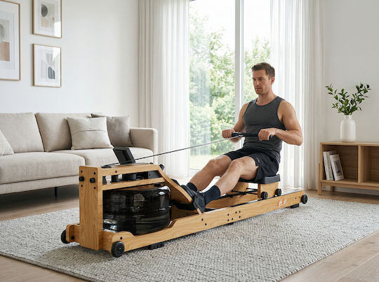 ForAll GymGus Aparat de Vaslit cu Apă pentru Uz Casnic pentru Utilizator până la 120kg