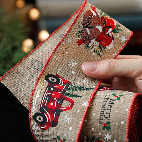 Alista Home Christmas Ribbon Decorated Red 200x630cm