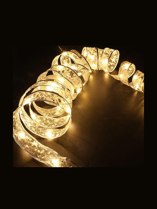 Alista Home Christmas Illuminated Gold Ribbon