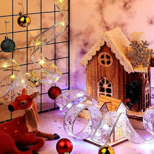 Alista Home Panglică Iluminată Albă de Crăciun