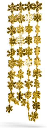 Alista Home Christmas Garland Plastic Gold 3.2x3.2cm