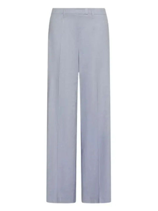 Γυναικεία Λινή Παντελόνα σε Palazzo Εφαρμογή Light Blue