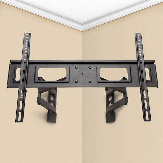 Suport TV Reglabil de Colț Vesa 600x400 40-80 Inch Braț Dublu Rotativ 35kg