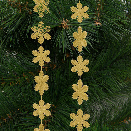 Christmas Plastic Gold Garland 3.2x3.2cm