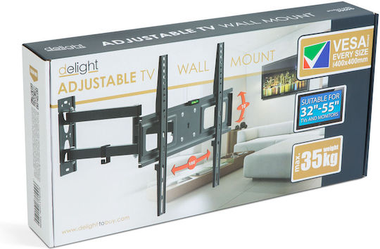 Verstellbare Wandmontage TV Vesa 400x400 32-55 Zoll Mit Neigung 35kg Einfache Montage