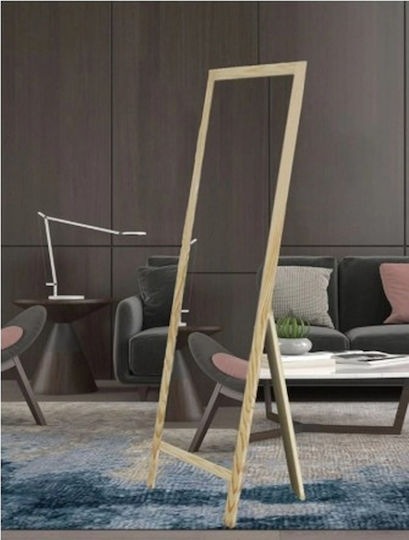 SteweHome Oglindă cu Ramă din Lemn Roz 145x40cm