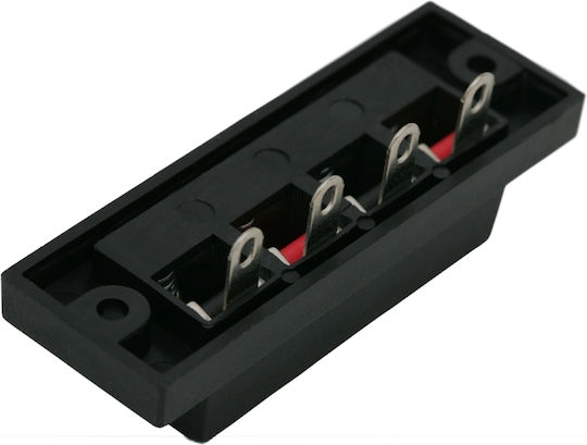 Set 5 Speaker Terminals 4-way Clamp Audio Connector Panel Mount 62.5 × 18.5 × 7 Mm