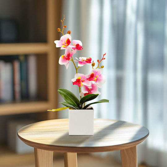 Plantă Artificială Orhidee 37 Cm 3 Culori Elegantă Realistă Decor Acasă Birou Evenimente