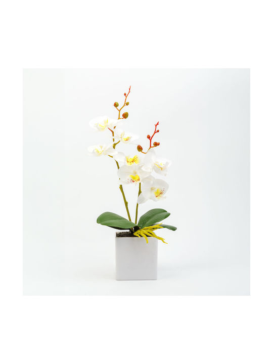 Plantă Artificială Orhidee 37 Cm 3 Culori Elegantă Realistă Decor Acasă Birou Evenimente