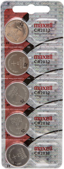Cr2032 3v Lithium Batteries Blister Pack 5 Pcs Button Battery Remote Control Clock Electronics