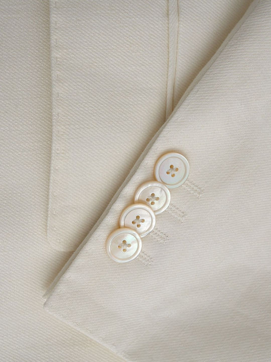 Summer Men’s Suit Jacket White