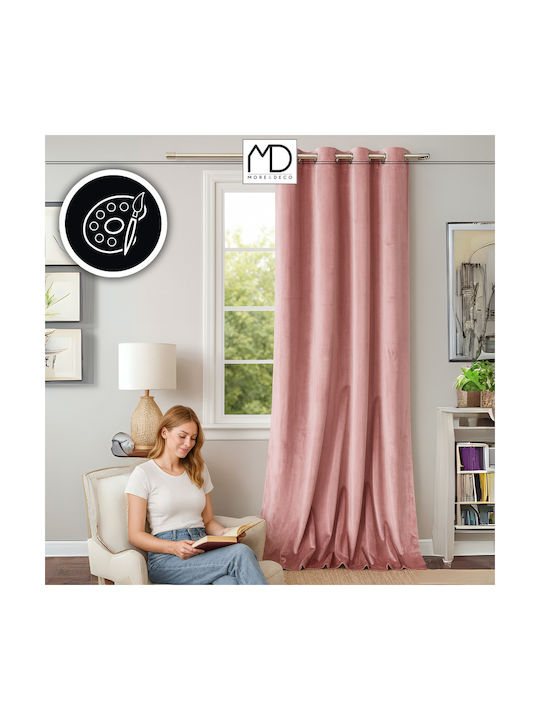 More&Deco Vorhang mit Grommets Dusty Pink 140x250cm