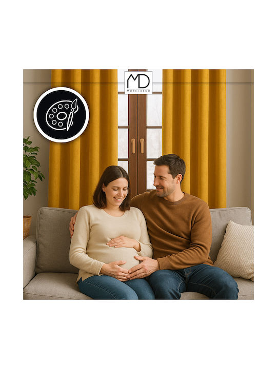 More&Deco Κουρτίνα Συσκότισης με Τρουκς More&deco 140x250εκ.