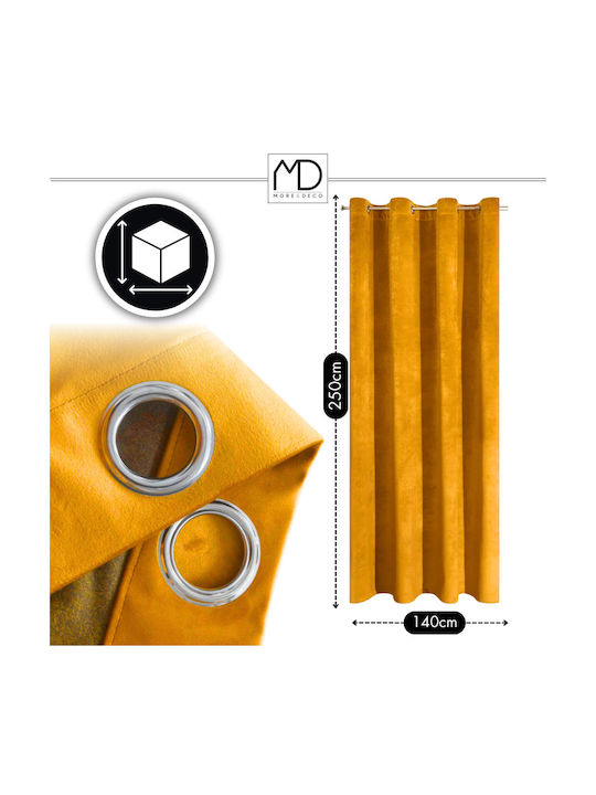 More&Deco Κουρτίνα Συσκότισης με Τρουκς More&deco 140x250εκ.