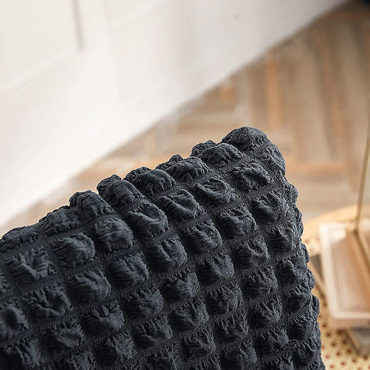 Rebeka Home Ελαστικό Κάλυμμα Καρέκλας Anthracite 6τμχ
