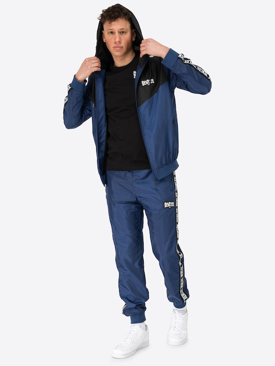 Set Trening Albastru Marin Negru Alb