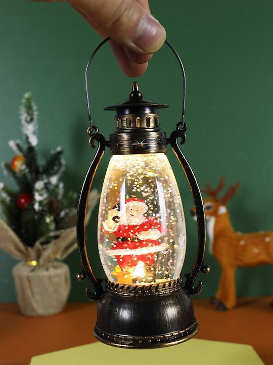 Alista Home Lumânare De Crăciun Lampion Din Plastic Verde Cu Baterii 14x7cm
