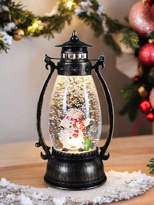 Alista Home Lampion Verde Din Plastic Pentru Crăciun Cu Baterii 14x7cm