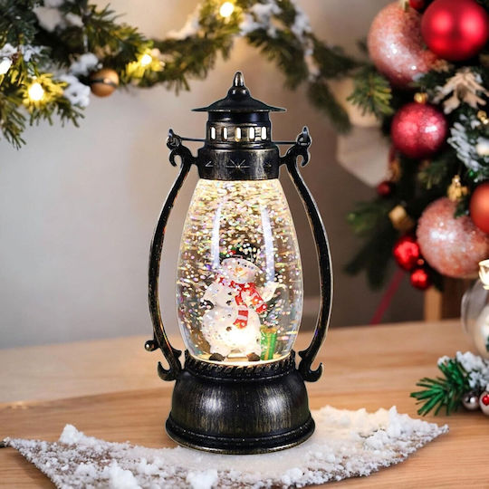 Alista Home Christmas Plastic Battery-Powered Green Lantern 14x7cm