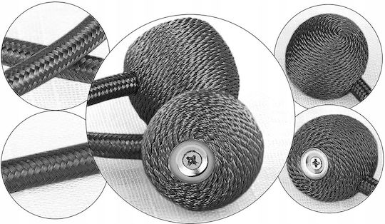 Krawatten-Rücken Magnetisch Schwarz 2 Stück