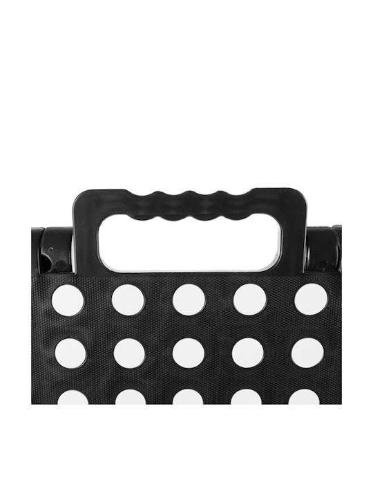 Gartenhocker Aus Polypropylen Schwarz 40x22x19cm